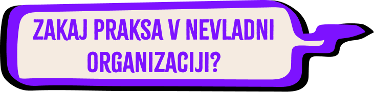 Zakaj praksa v nevladni organizaciji?